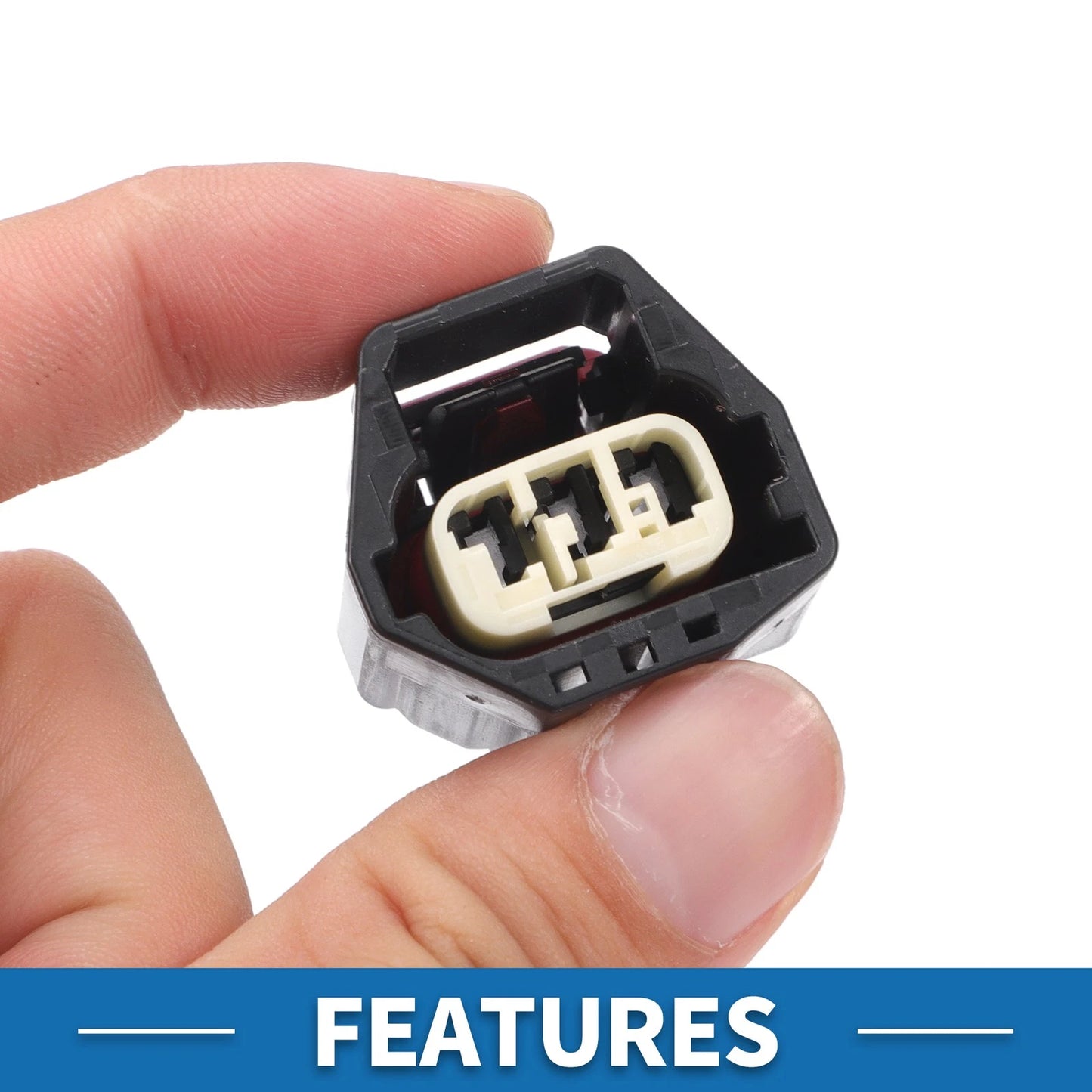 3 Pin Looms Lights Sensor Connector for Ford & Volvo - 1 Set Plastic Copper