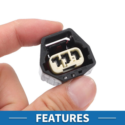 3 Pin Looms Lights Sensor Connector for Ford & Volvo - 1 Set Plastic Copper