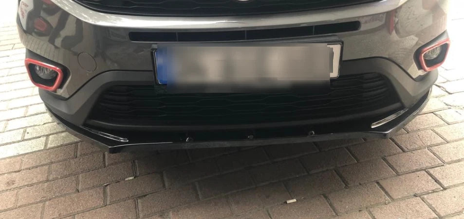 Front Bumper Lip Splitter Spoiler for Fiat Doblo (2015-2021) 3 Pcs