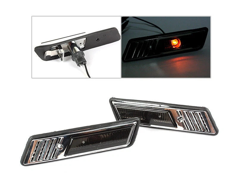 Side Marker Lights for BMW E36 (1991-1996) - Smoke 2 x Bulbs