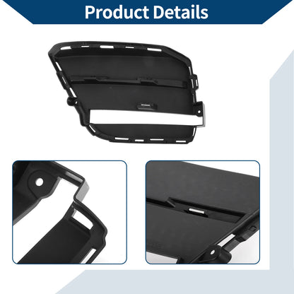 1 Pc Car Front Left Fog Light Grill for Porsche Macan Black