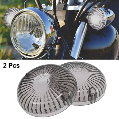 2 x Smoked Color LED Turn Signals Lens Covers for Yamaha V-Star 650 1100