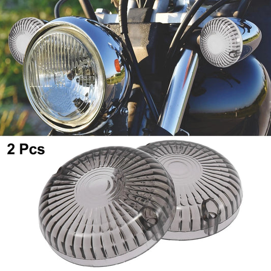 2 x Smoked Color LED Turn Signals Lens Covers for Yamaha V-Star 650 1100