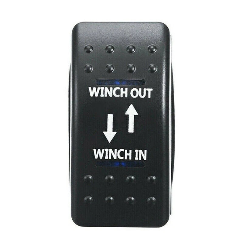 7-Pin 12/24V On-Off-On LED Rocker Toggle Switch for Car Boat RV ATV