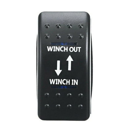 7-Pin 12/24V On-Off-On LED Rocker Toggle Switch for Car Boat RV ATV