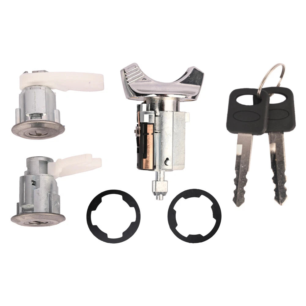Ignition Switch Lock Cylinder + Door Lock Cylinder 2 x for Ford