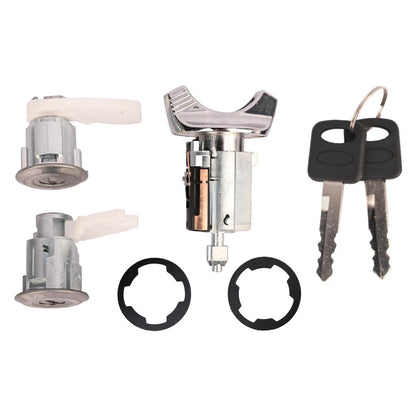 Ignition Switch Lock Cylinder + Door Lock Cylinder 2 x for Ford