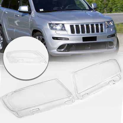 Front Headlight Lens Covers for Jeep Grand Cherokee (2011-2013) - 2 x
