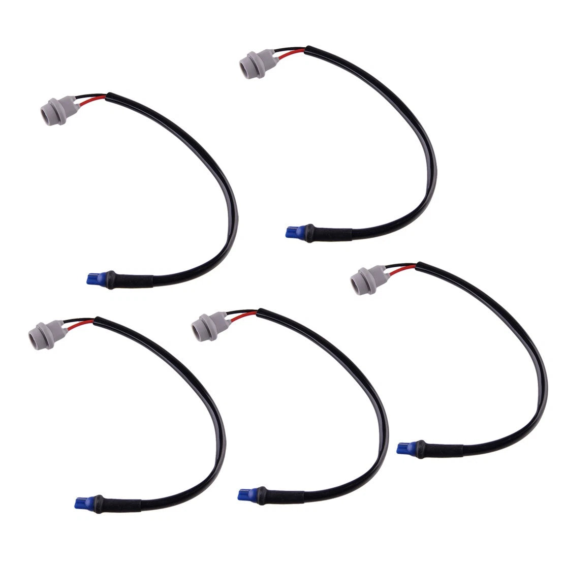 5 x T10 168 194 W5W 2821 2825 Rubber Base Socket Wiring Harness for Car