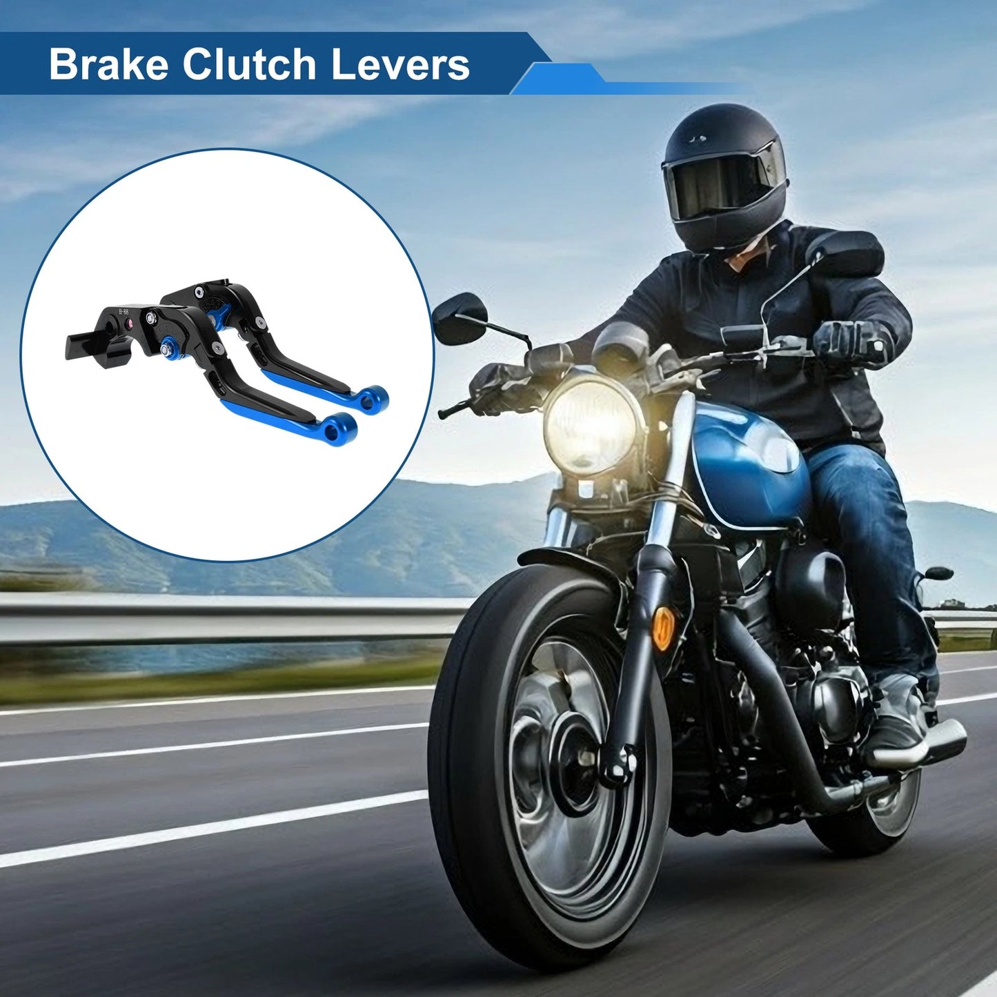 Brake Clutch Levers Adjustable Short/Long for Kawasaki ZX14R (2006–2017)