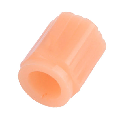 4 x Orange Fluorescent Tire Valve Caps for Car Wheel Stems