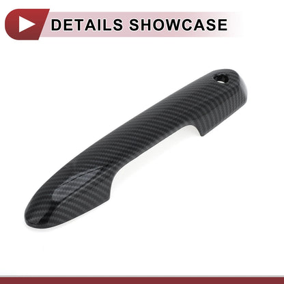 4 Pcs Carbon Fiber Door Handle Covers for Toyota Rav4 (2019-2024)