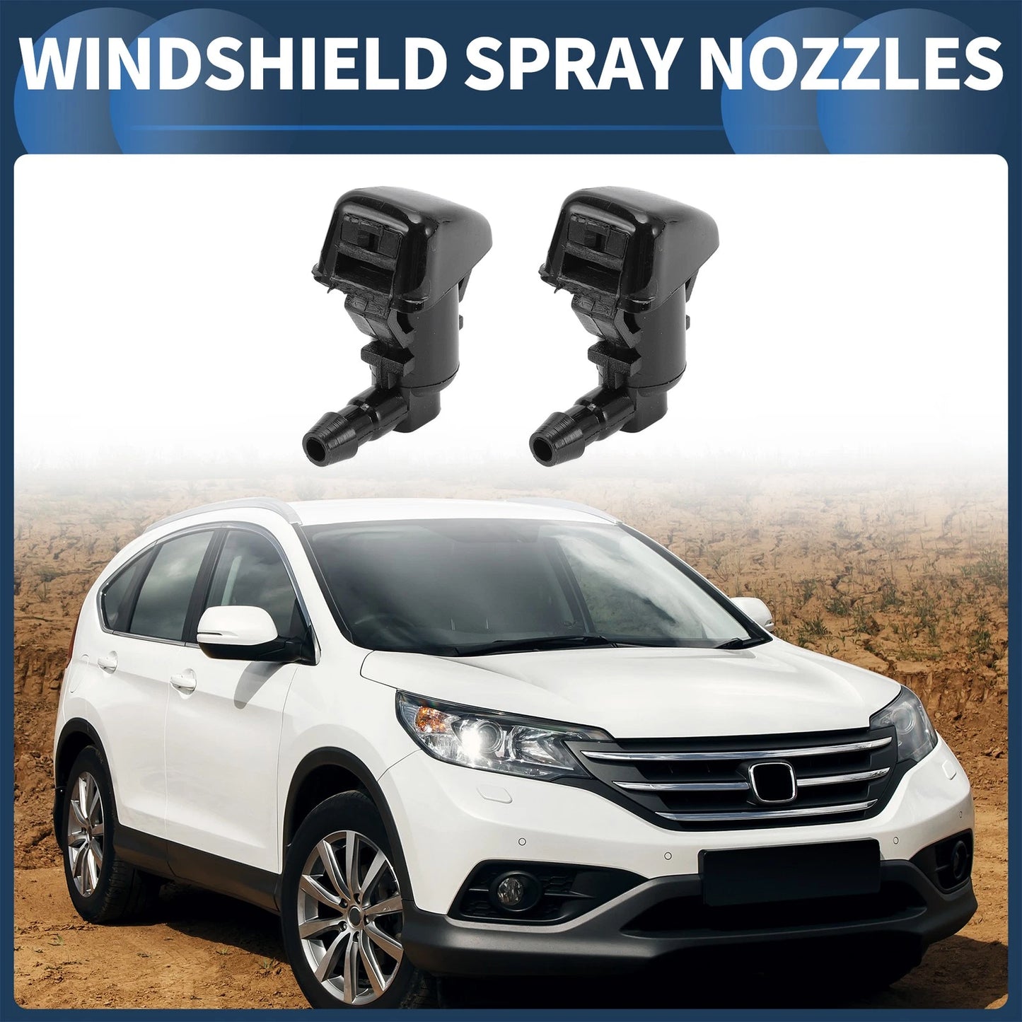 Front Windshield Washer Nozzles  for Ford Edge (2015-2023)