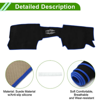 Dashboard Cover Mat for Mazda CX-30 20-24 Sun Protector Pad Black Blue
