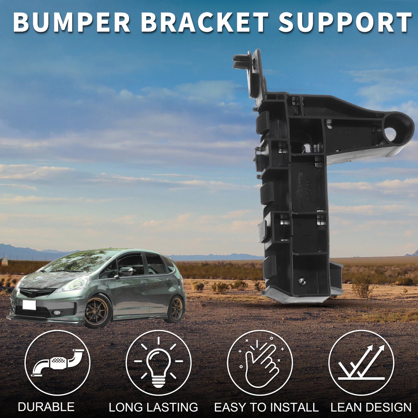 Left Front Bumper Retainer Bracket for Honda Jazz GE6 GE8 (2008-2014)