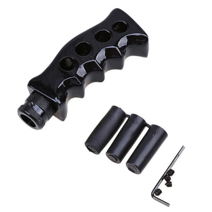 5 Speed Black Aluminum Manual Shift Knob for Universal Vehicles