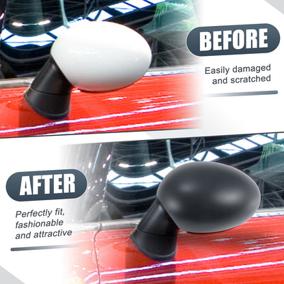 Left Side Mirror Cover Cap Gray for BMW Mini Clubman R55 R57 (2007-2015)