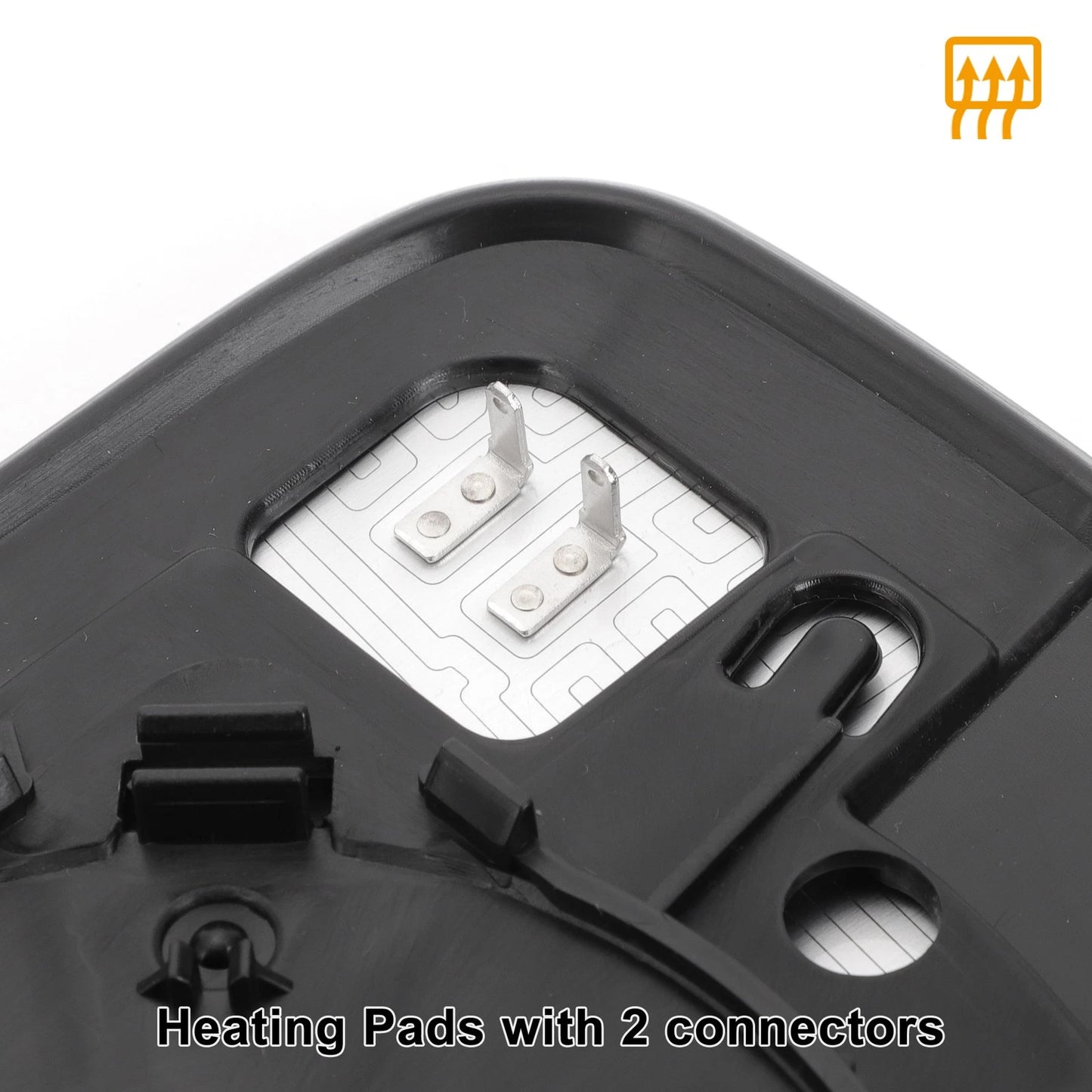 Right Side Heated White Mirror Glass for Toyota RAV4 (2005-2011)