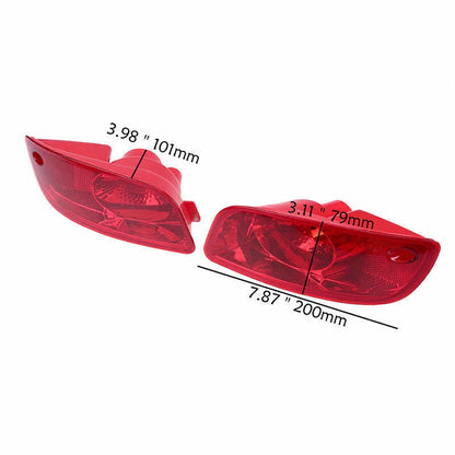 Left Side Rear Bumper Reflector Light Red Lens for Hyundai Santa Fe (2007-2009)