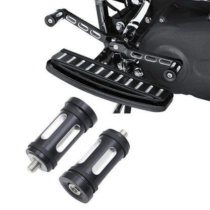 2 x Black CNC Edge Cut Brake Shifter Peg Billet for Harley