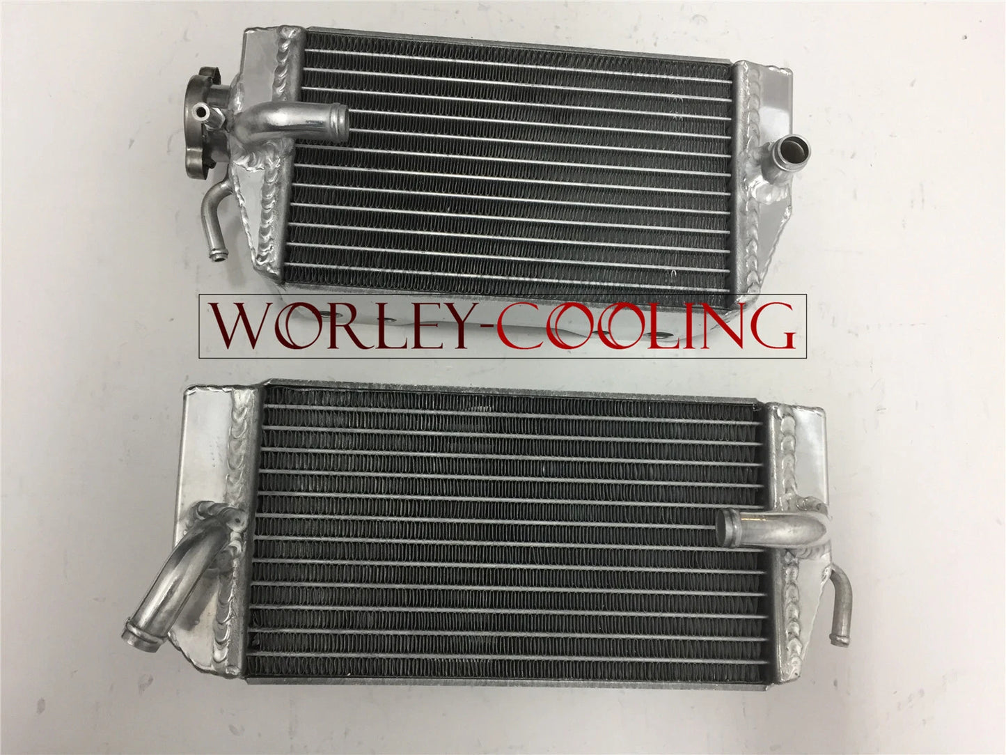 Aluminum Radiator + White Silicone Hose for Honda CRF450R (2002-2004)