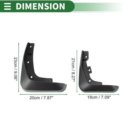 Mud Flaps Splash Guards 1 Set for Lexus ES (2007-2011)