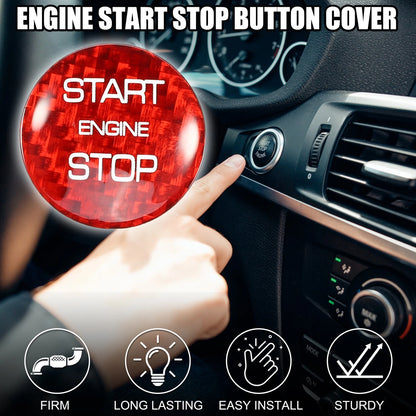 Red Engine Start Stop Button Cover for Land Rover
