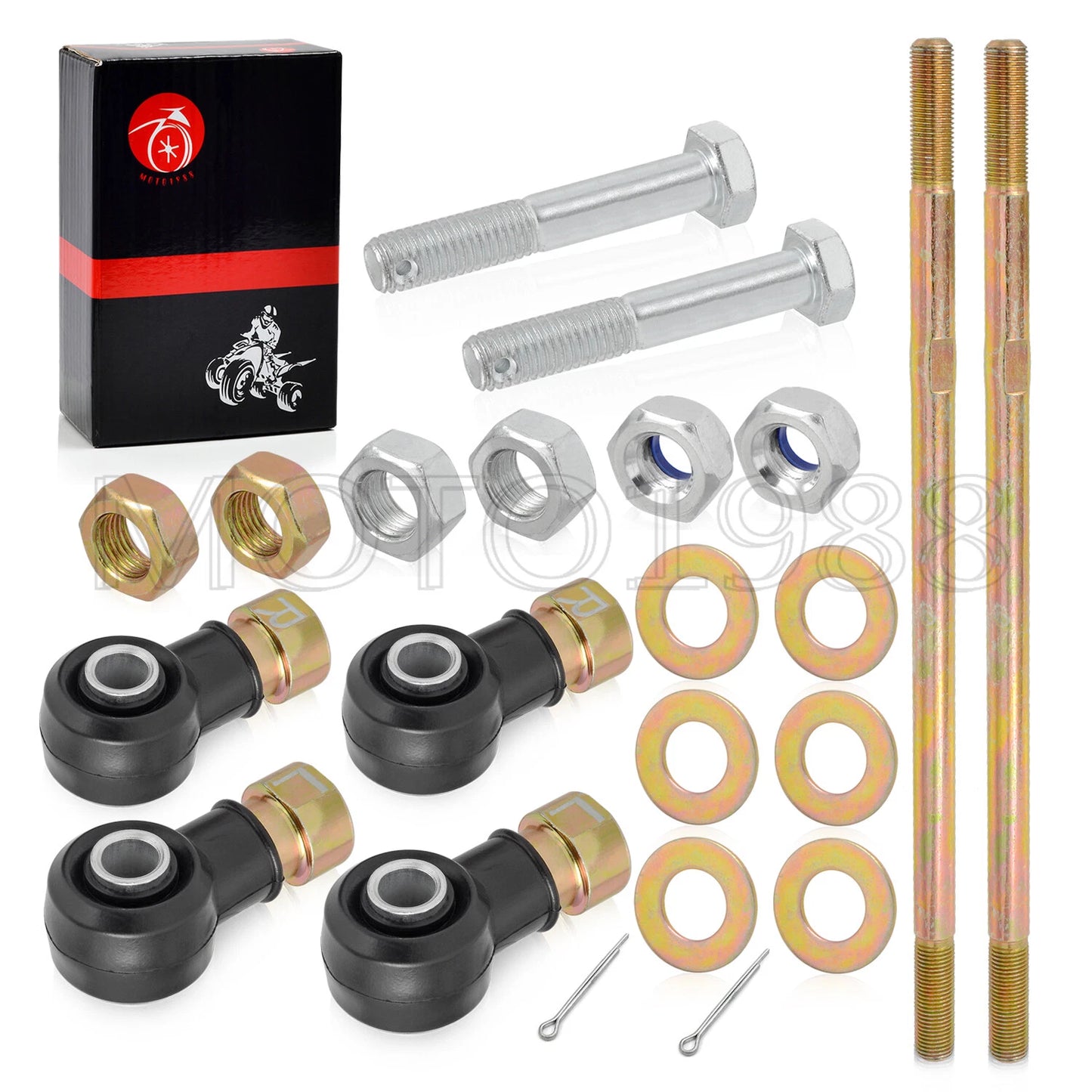 Tie Rod End Set for Polaris Sportsman 335/400/500/600/700, Scrambler 400/500 4x4