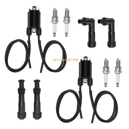 Ignition Coil w/ Wire Cap & Spark Plug for Honda Nighthawk CB750 (1991–2003)