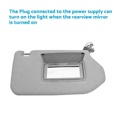 Grey Right Interior Sun Visor for Nissan Pathfinder (2013-2018)