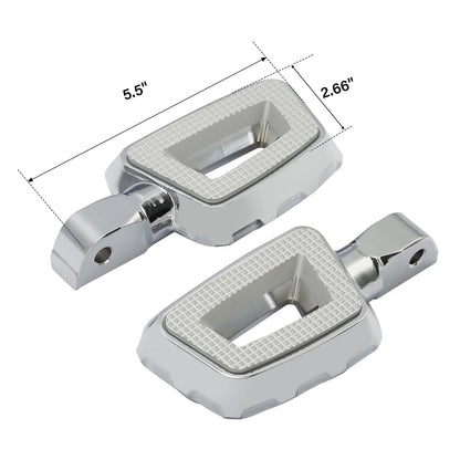 Chrome Passenger Footpegs for Harley Street Fat Bob 2018-2025
