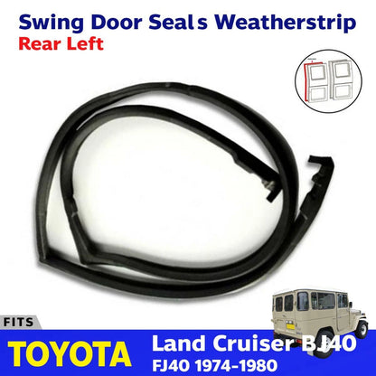 Swing Door Rubber Seals Strip Rear LH Fits Toyota Land Cruiser FJ BJ40 1974-1980