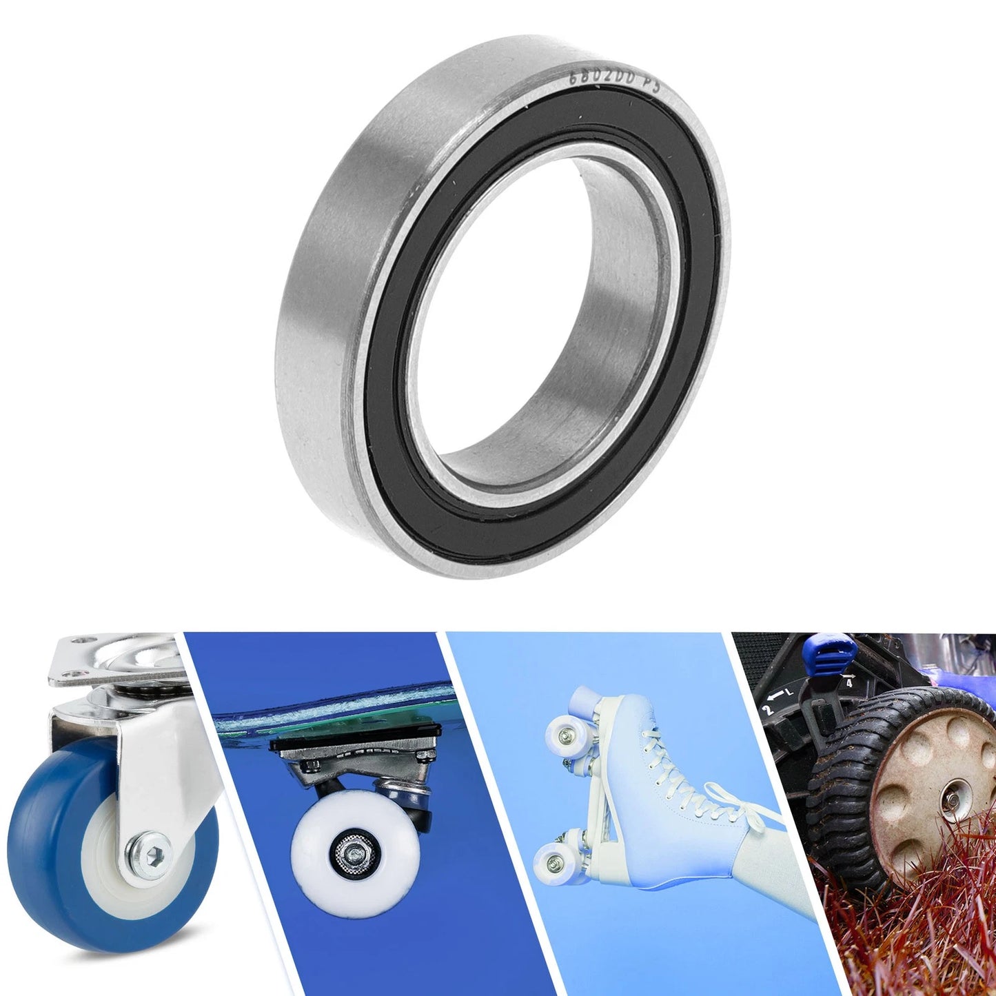 6802DD Deep Groove Ball Bearings 15x24x5mm P5 for Scooter Skateboard Wheel