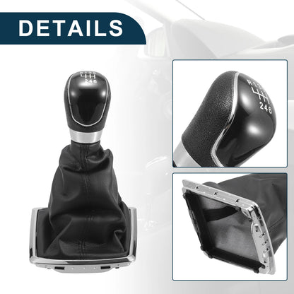 6 Speed Manual Gear Shift Knob & Cover for Ford Focus MK2 (2005-2012)