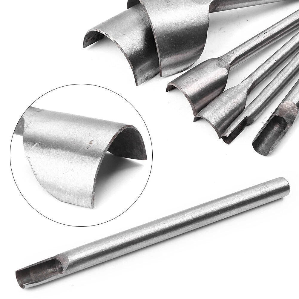 Leather Craft Half-Round Cutter Punch Tool for DIY Belt & Wallet (5-50MM)