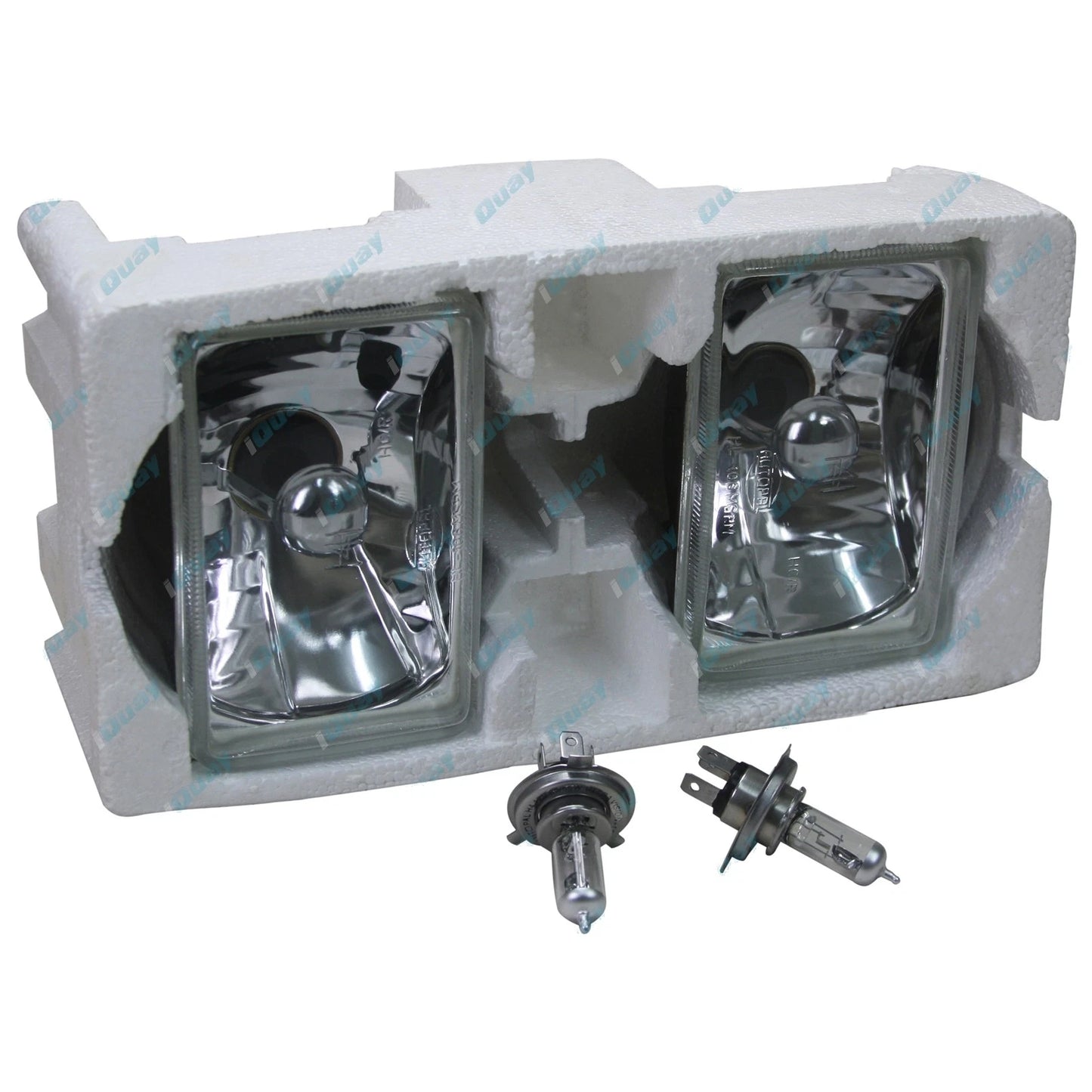Crystal Outer Headlights Lamp Upgrade Kit H4 60/55w for Landcruiser 80 Series (1990-1997)