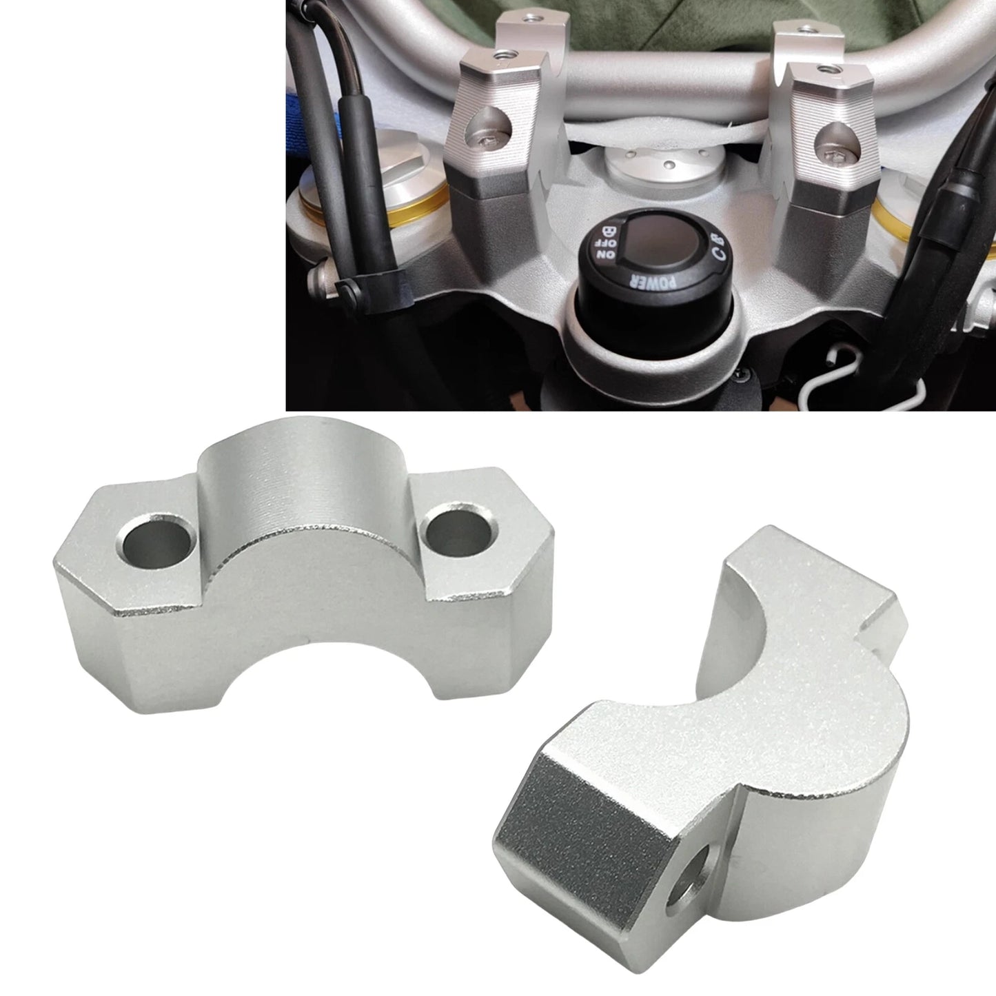 Handle Bar Riser Mount Clamp for BMW F850GS (2018-2020)