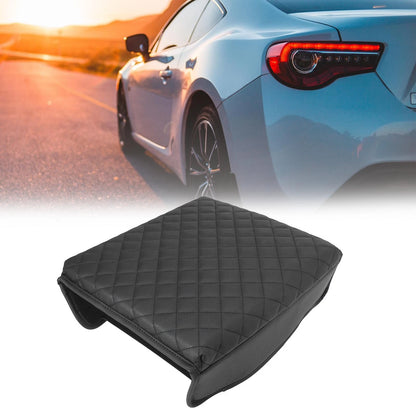 Car Center Console Lid Armrest Cover for Ford F-150 (2015-2018) Black