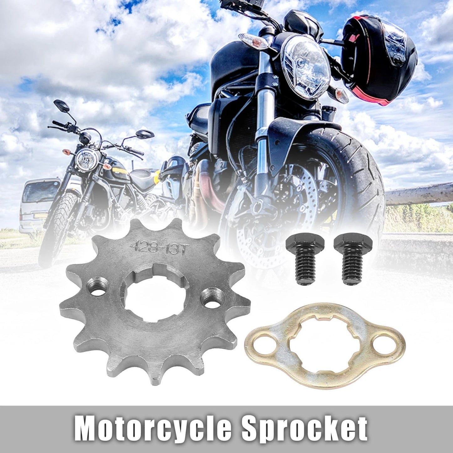 428 Chain / 13T 20mm / Front Engine Sprocket Titanium Tone for Make Model