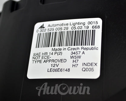 Black Halogen Headlight for Mercedes Benz C Class W204 (2007-2014)