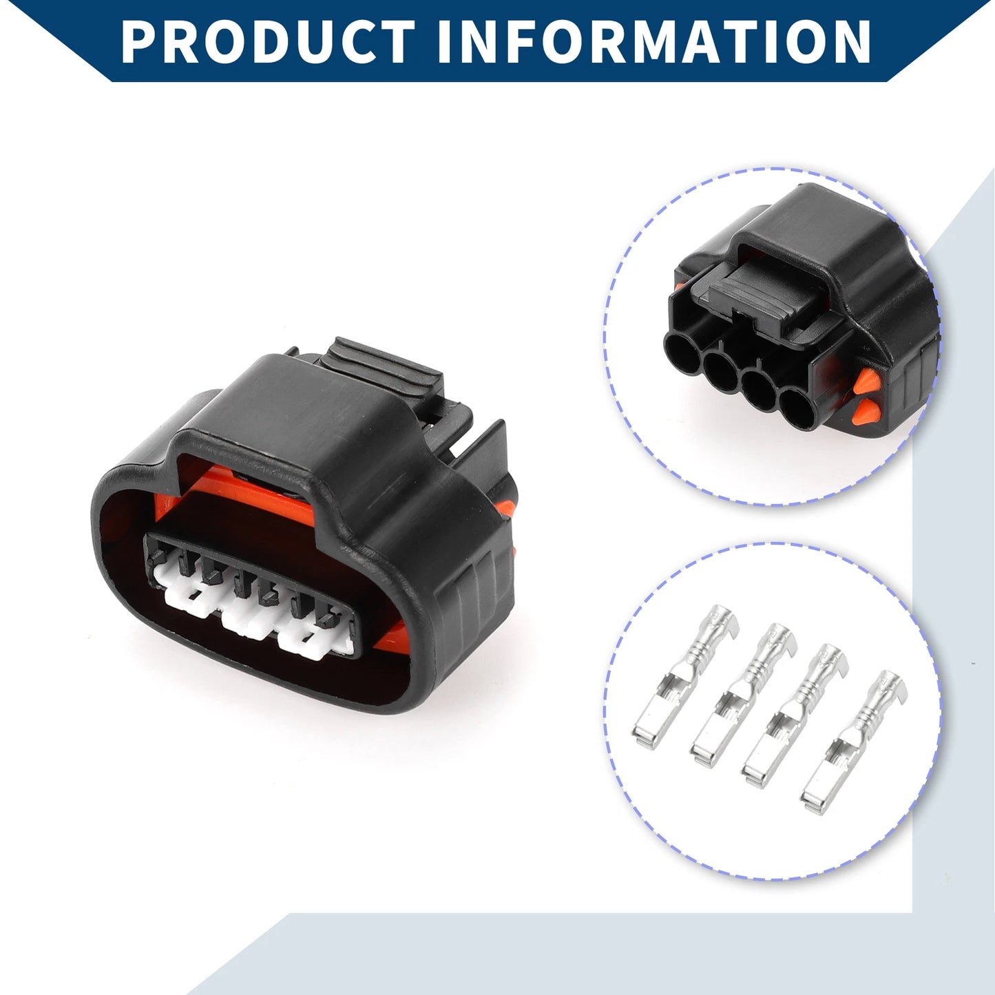 4Pin Oxygen Sensor Connector Plug for Toyota Lexus - 1 Set