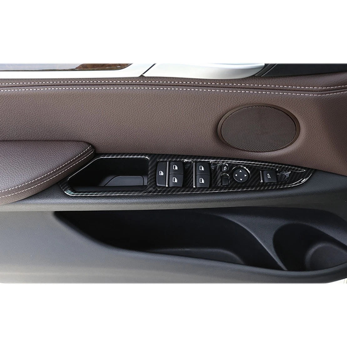 Carbon Fiber Power Window Switch Trim for BMW F15 F16 (2015-2018)