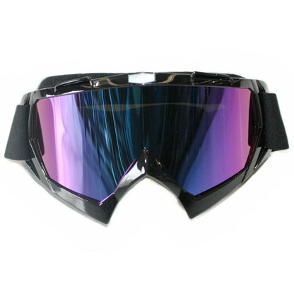 Tinted Black MX Goggles for Motocross Motorbike - Anti-Fog UV Protection (N/A)