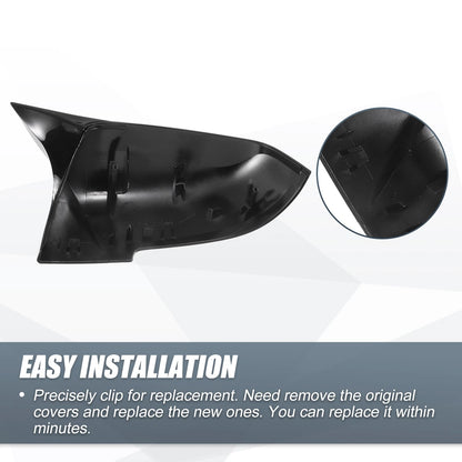 Rearview Mirror Cover Cap Gloss Black for BMW F20 F22 F23 F30 F31 F32 X1