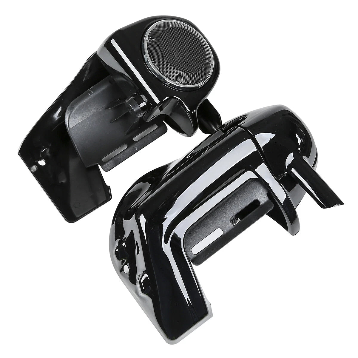 6.5'' Speaker Grills & Vented Leg Fairings for Harley Touring (1983-2013)