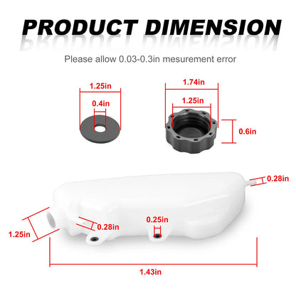 Overflow Coolant Bottle Canister for Yamaha Rhino