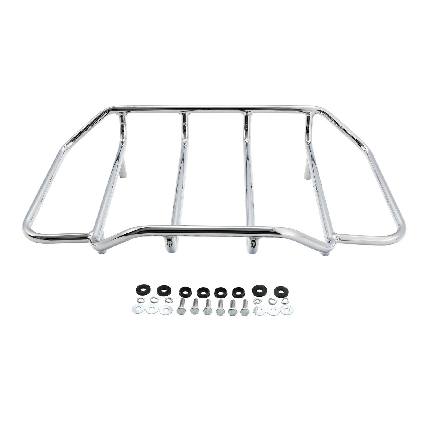 Chrome Luggage Top Rack for Harley Touring Road King Street Glide (2009-2023)
