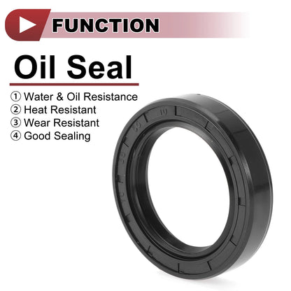 Shaft Seal 35x50x10mm Oil Seal Nitrile 70D Rubber Black for Make Model