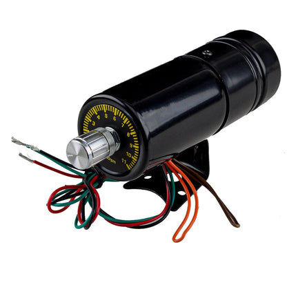 1000-11000 RPM Adjustable Tachometer Gauge with Red LED for Car