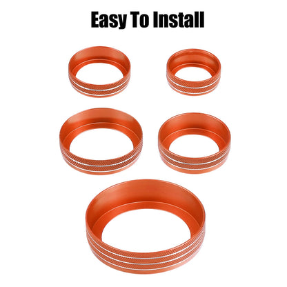 7 x AC Headlight Radio Switch Knob Covers for Ford 4WD